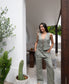 Janine Pant Linen | Dark Khaki