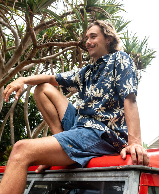 Pine-Palm Shirt | Vintage Navy