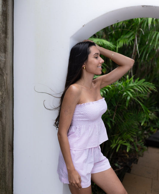Addi Bandeau | Pink Stripe