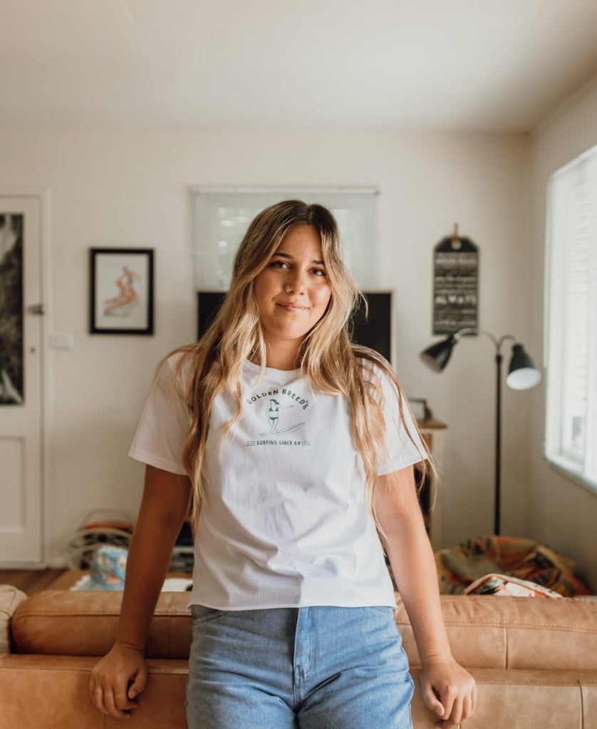 Surfer Girl Tee | White