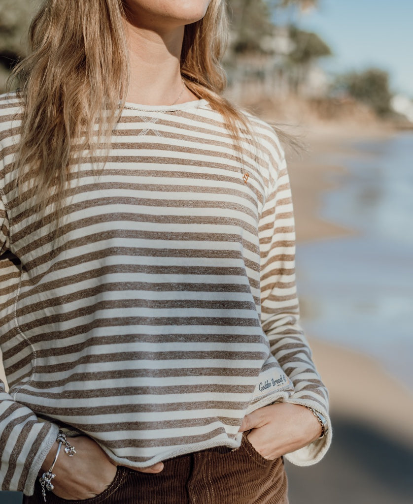 Rumer Rag Top | Mocha Stripe