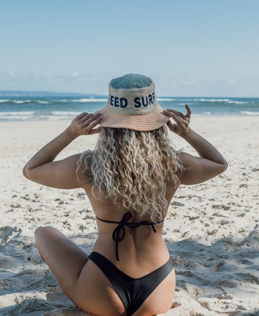 Ferry Terry Bucket Hat | Bleach Gold-Golden Breed