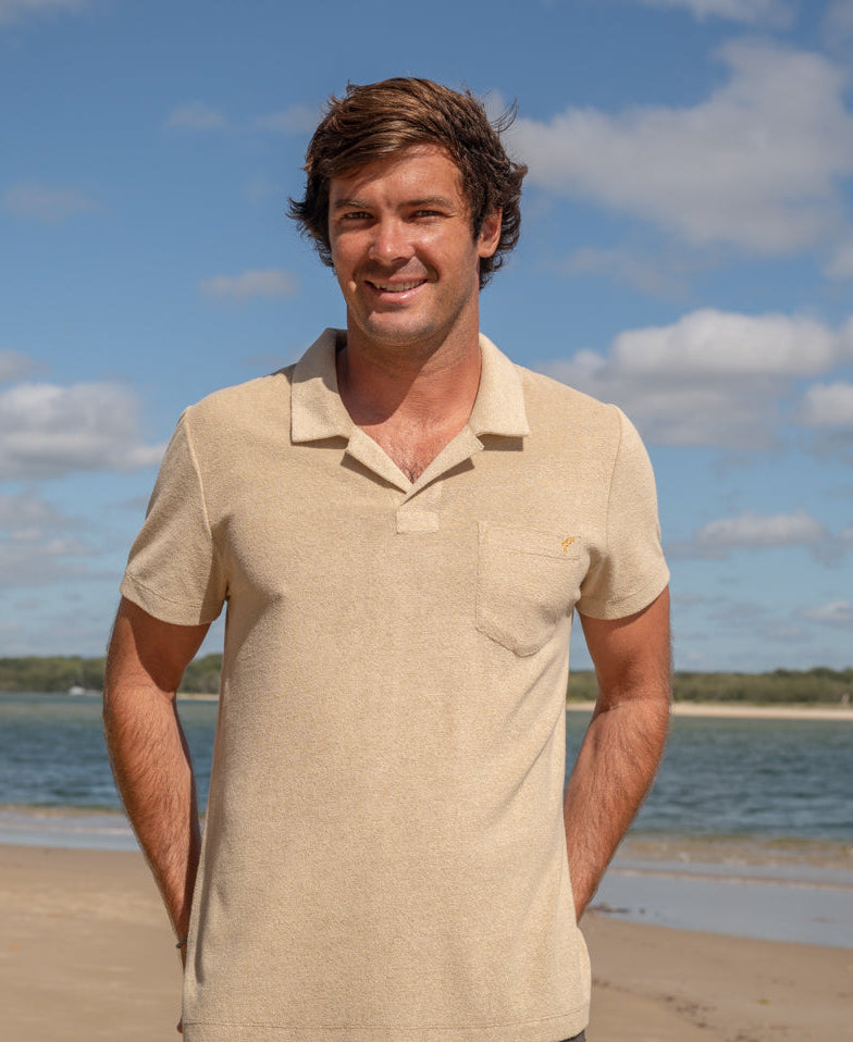 Golden Breed Vintage Polo | Mocha - Polos