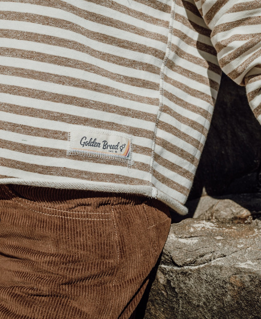 Rumer Rag Top | Mocha Stripe