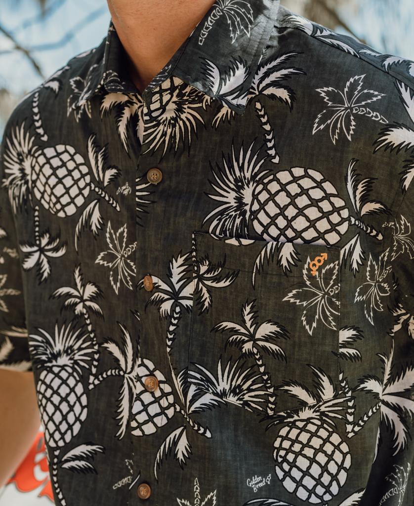 Pine-Palm Shirt | Wash Black