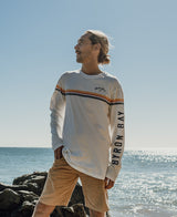 Byron Cali LS Tee | Off White-Golden Breed