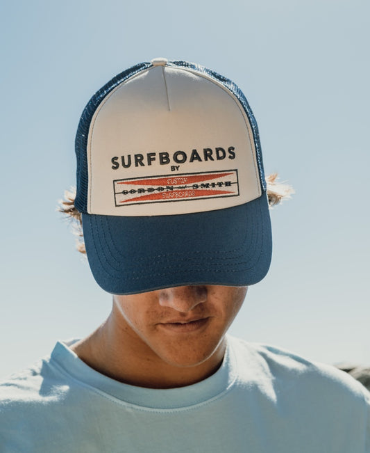 G&S Boards Trucker Cap | Dark Denim-Golden Breed