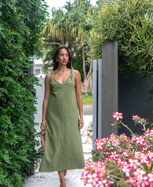 Bridget Maxi Dress | Khaki