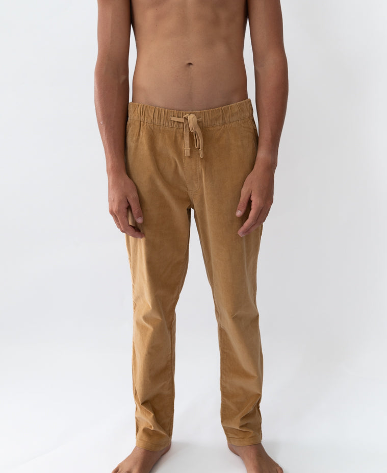 Fred Stretch Cord Pant | Dark Camel