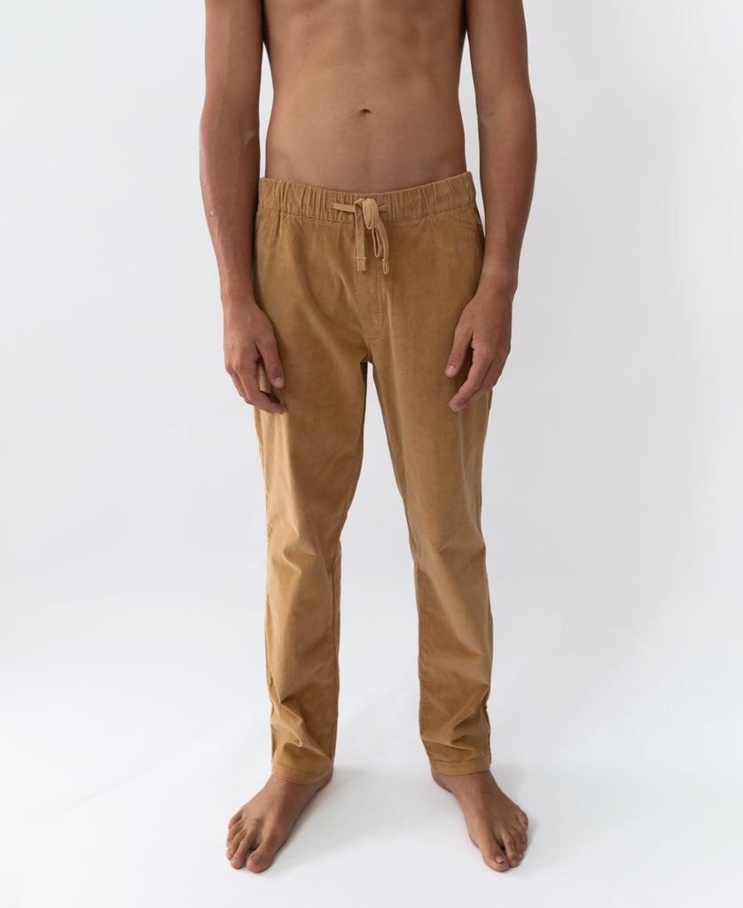 Fred Stretch Cord Pant | Dark Camel