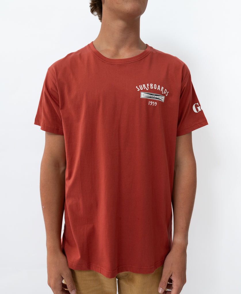 G&S Surfboards Tee | True Red