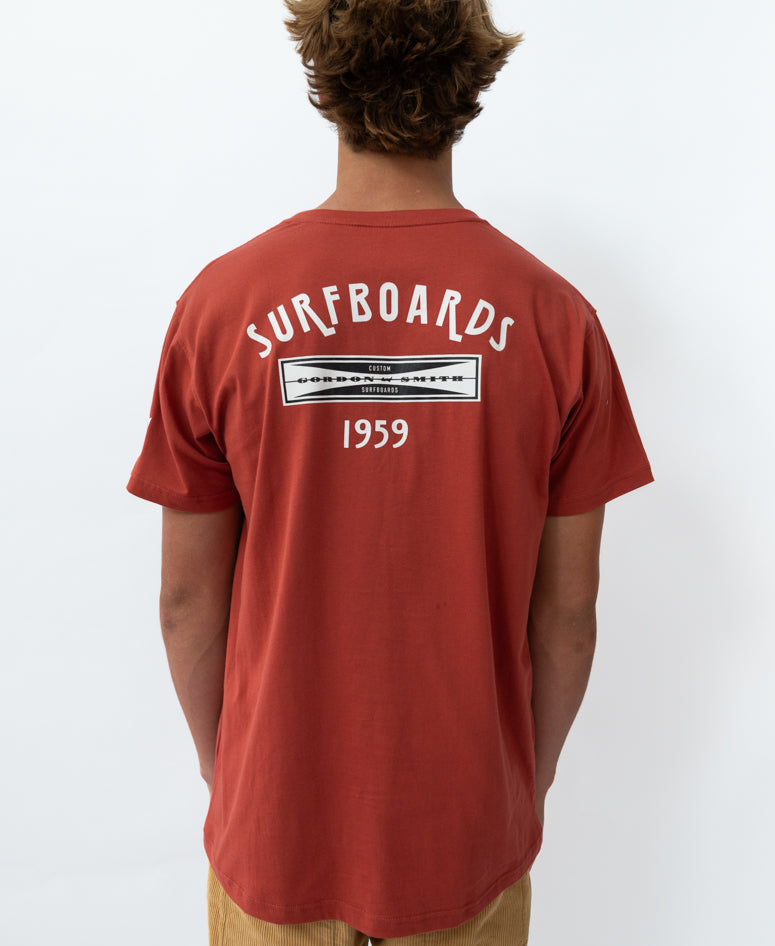 Gordon & Smith G&S Surfboards Tee | True Red - T-Shirts
