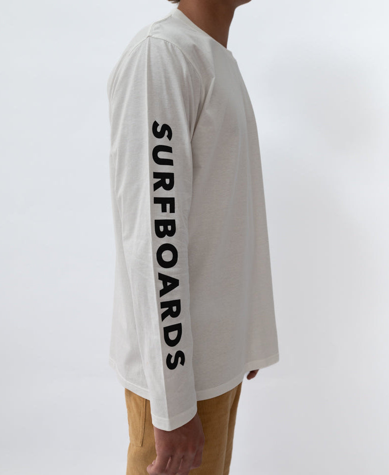 G&S Surfboard Comp LS Tee | Off White