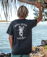 Golden Breed Noosa Shark Girl Tee | Wash Black - T-Shirts