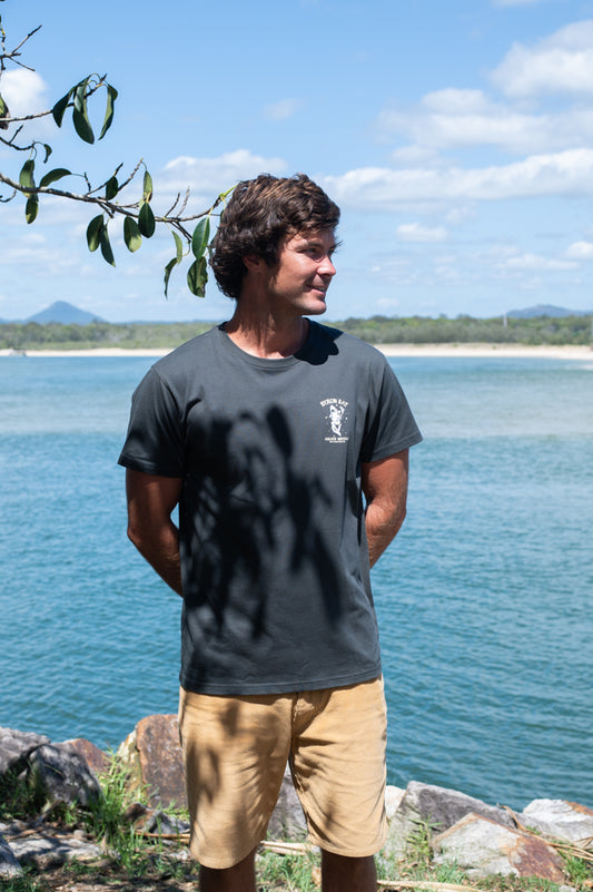 Byron Shark Girl Tee | Wash Black