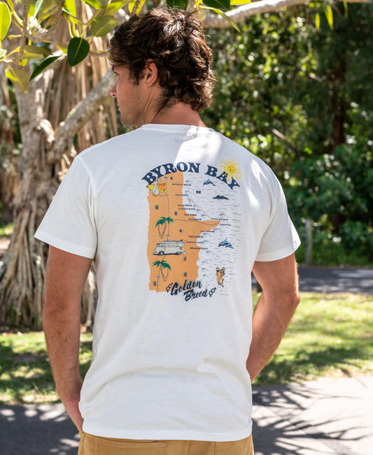 Byron Map Tee | off White