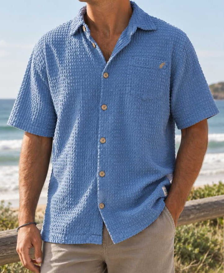 Golden Breed El Shirto Cord Shirt | Ocean - Shirts