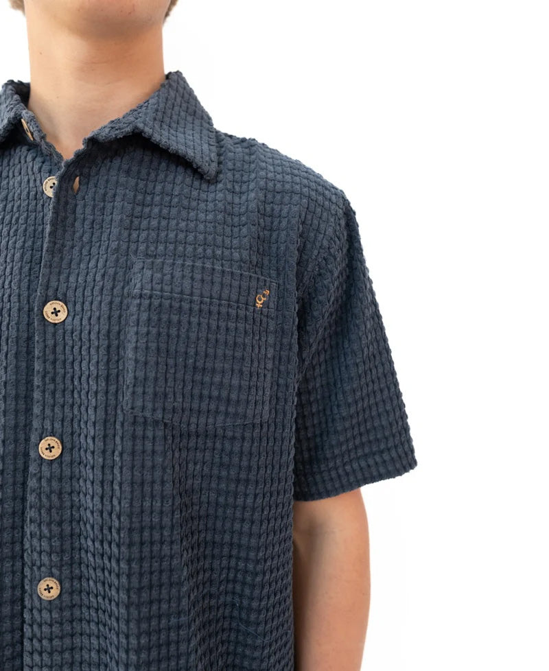 Golden Breed El Shirto Cord Shirt | Vintage Navy - Shirts