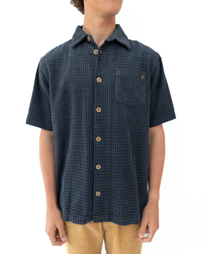Golden Breed El Shirto Cord Shirt | Vintage Navy - Shirts