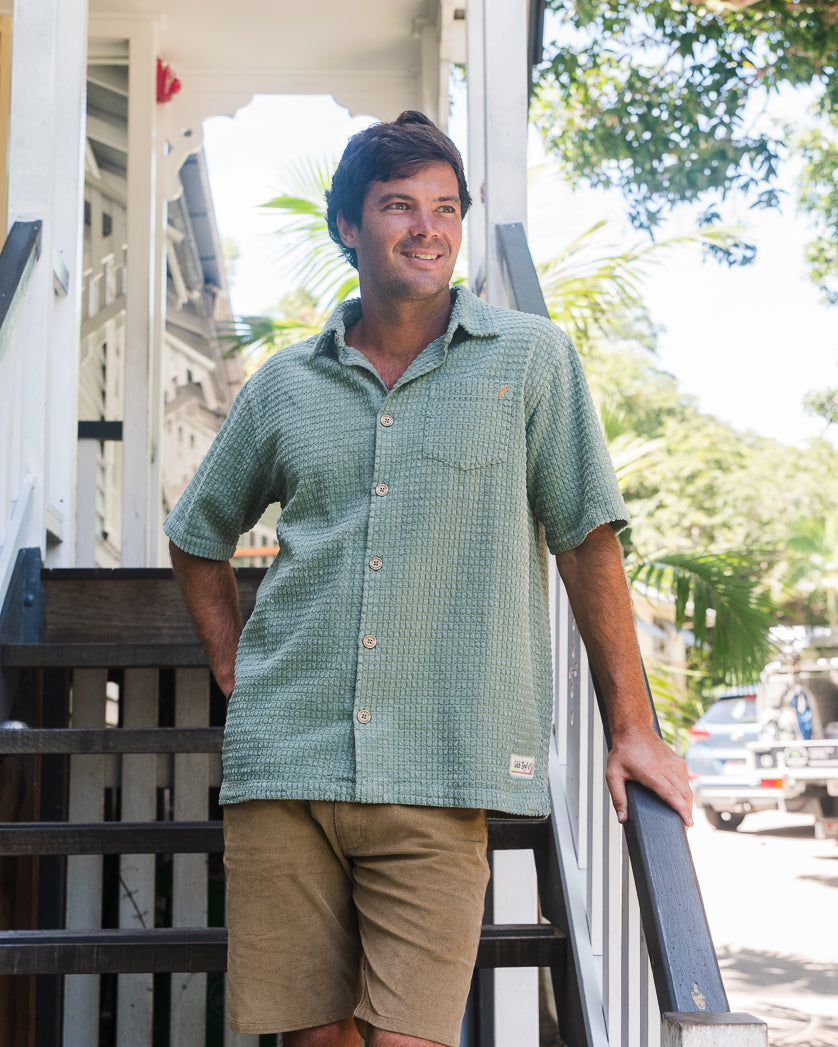 El Shirto Cord Shirt | Leaf Green