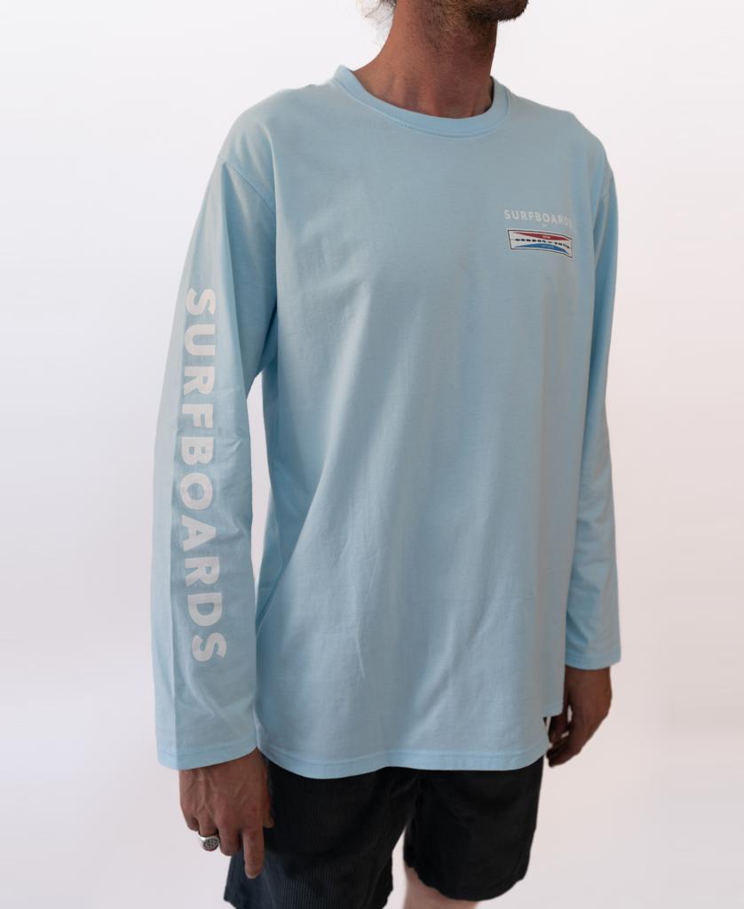 G&S Surfboards Comp LS Tee | Turquoise
