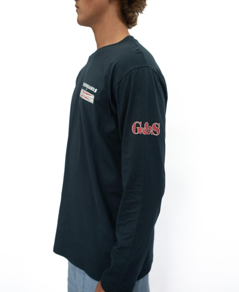 Gordon & Smith G&S Surfboards Comp LS Tee | Navy - Uncategorized