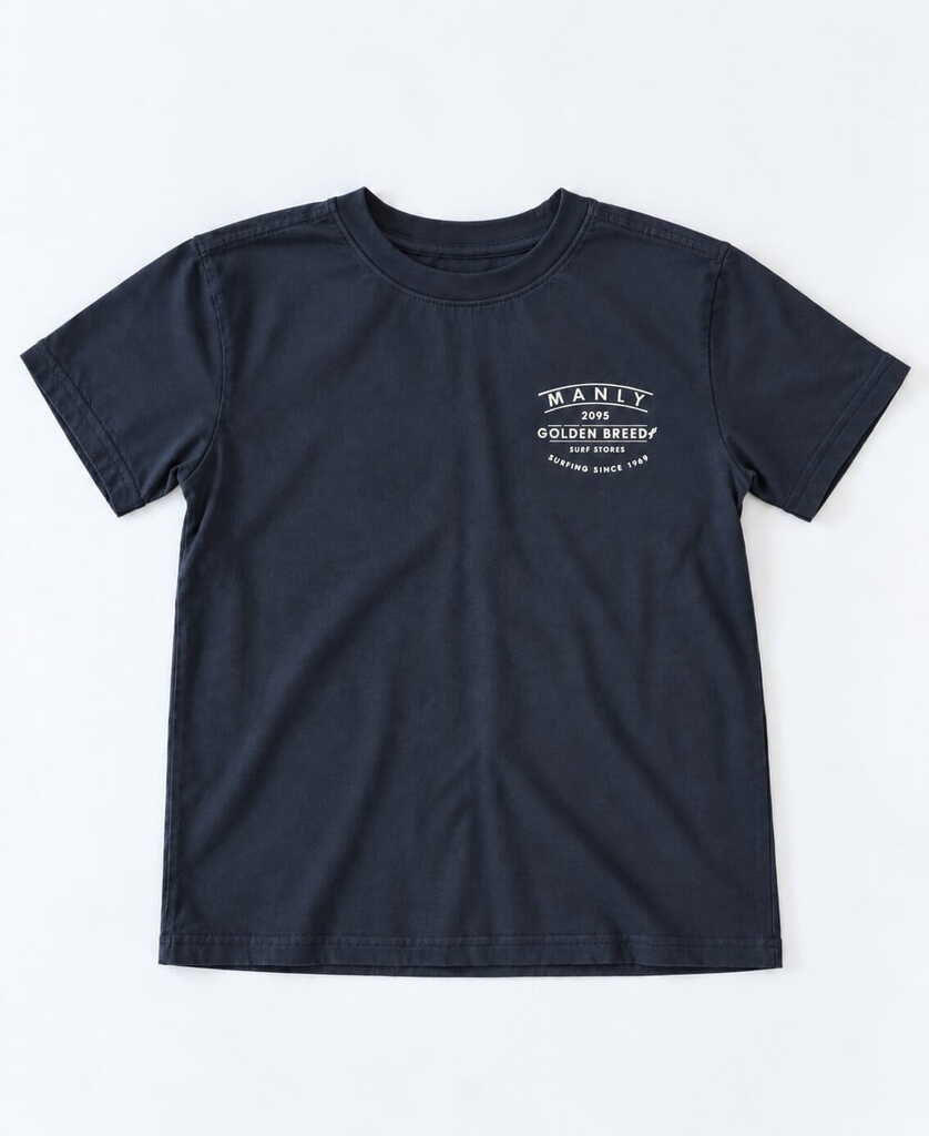 Golden Breed Manly Boards Kids Tee | Navy - T-Shirts