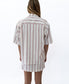 Bailey Shirt | Off White / Red Stripe