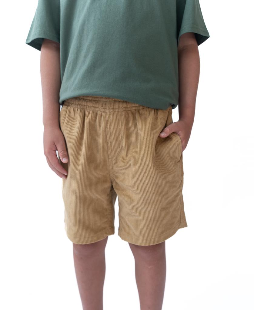 Crackers Boys Walkshort | Dark Camel-Golden Breed