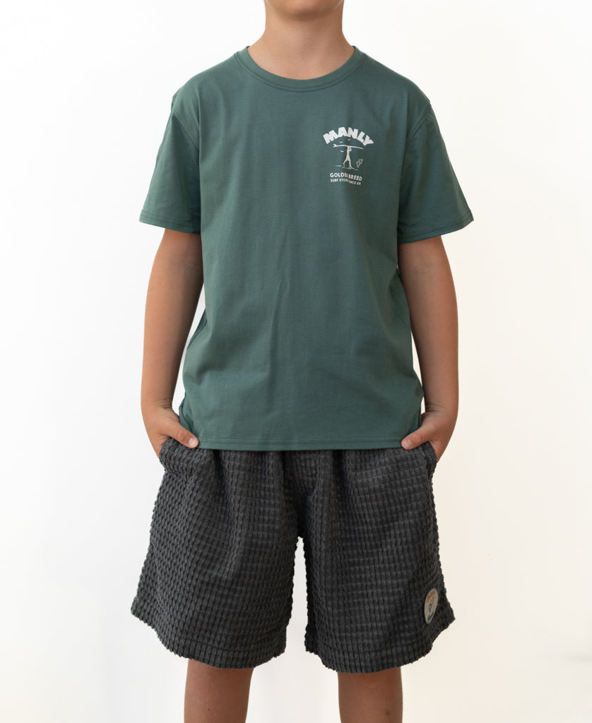 Manly Shanty Kids Tee | Fern