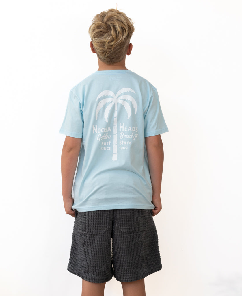 Noosa Palm Loco Kids Tee | Turquoise