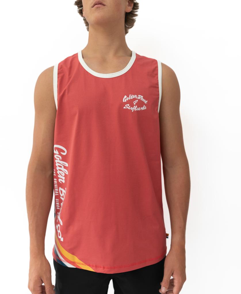 Burleigh Rash Tank | Wash Red