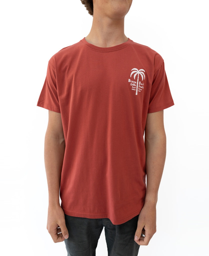 Byron Palm Loco Tee | True Red