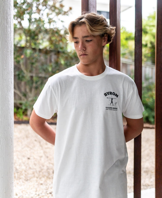Byron Shanty Tee | Off White-Golden Breed