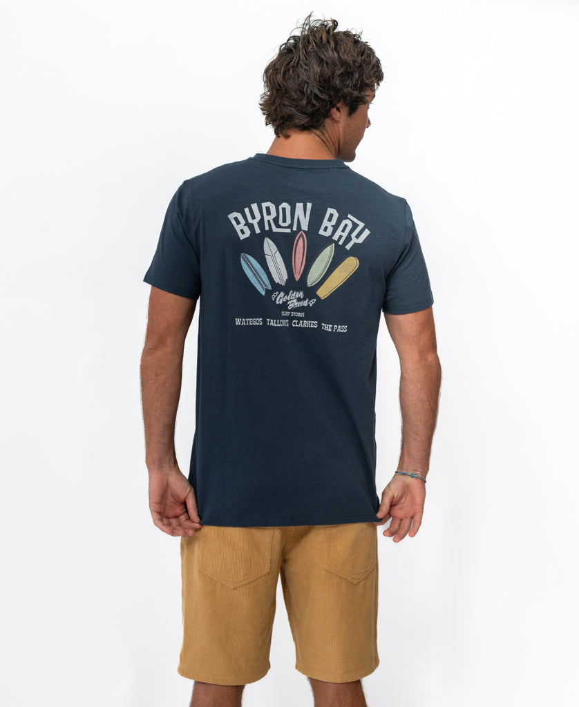 Byron Bay Smurf Tee | Navy