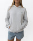 Chessie Hoodie | White Misty/Surf Green