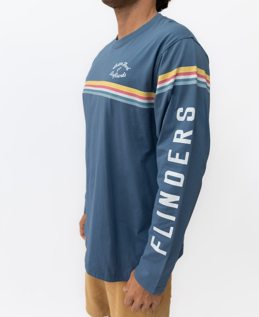 Flinders Cali LS Tee | Blue-Golden Breed