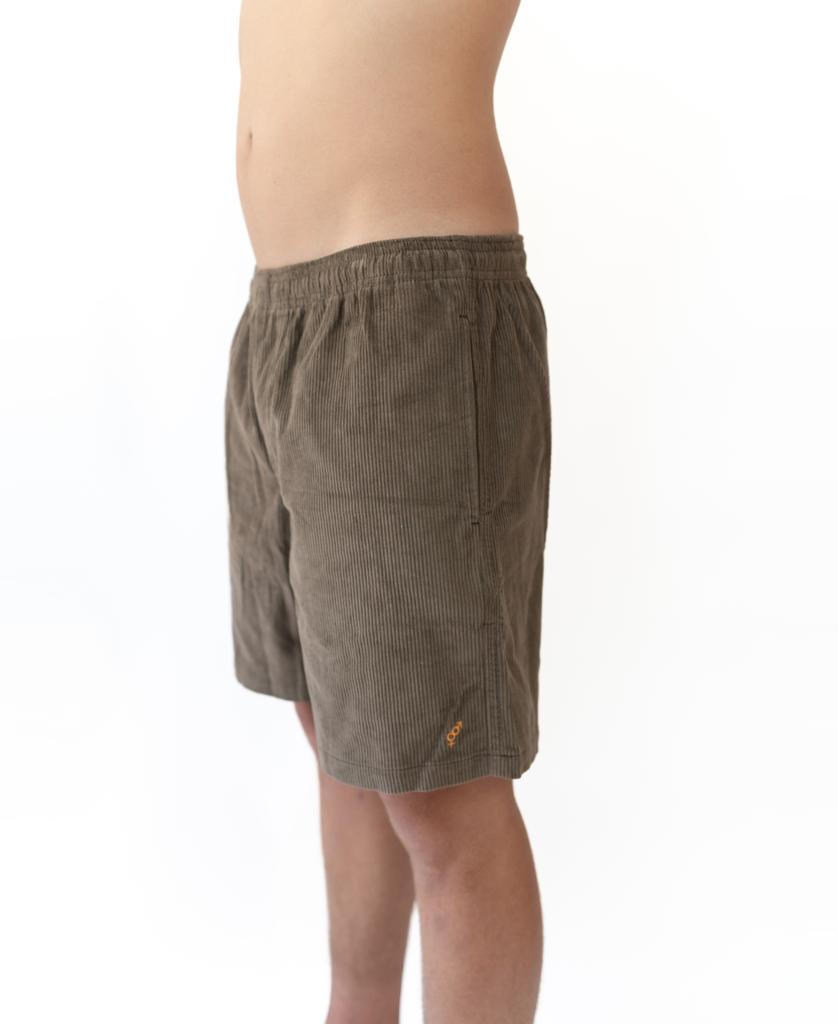 Floyd Cord Elastic Walkshort | Wash brown