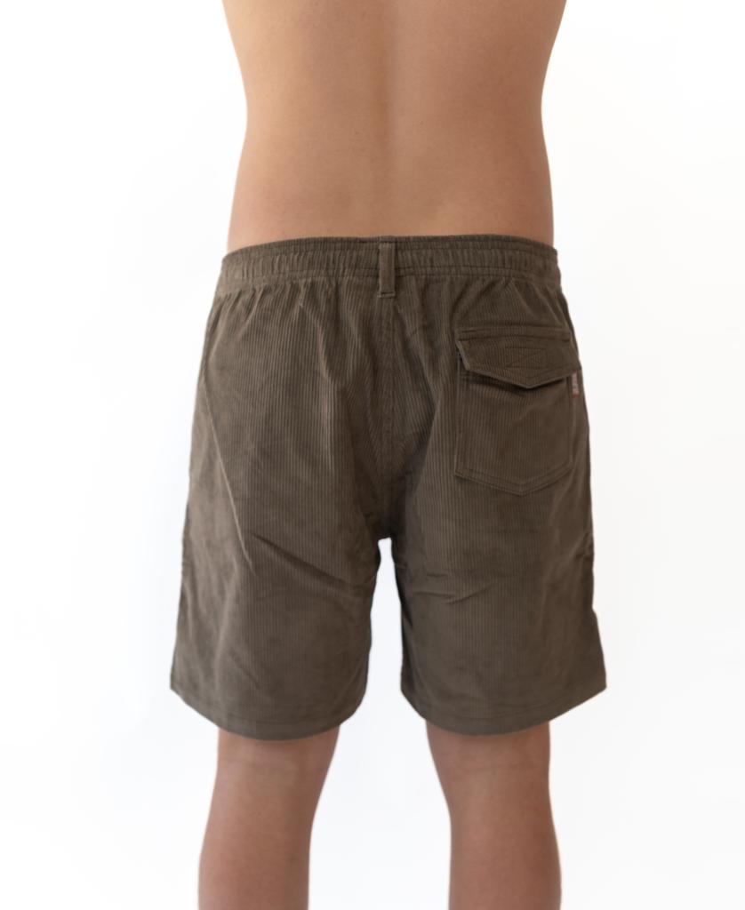 Floyd Cord Elastic Walkshort | Wash brown