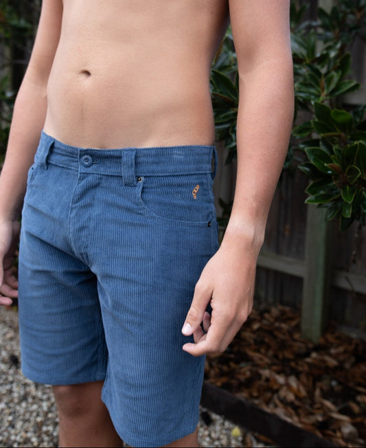 Floyd Cord Walkshort | Vintage Navy-Golden Breed
