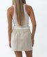 Gigi Linen Mini Skirt | Natural