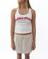 Gigi Retro Linen Mini Skirt | Natural