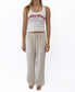Gigi Retro Linen Pant | Natural