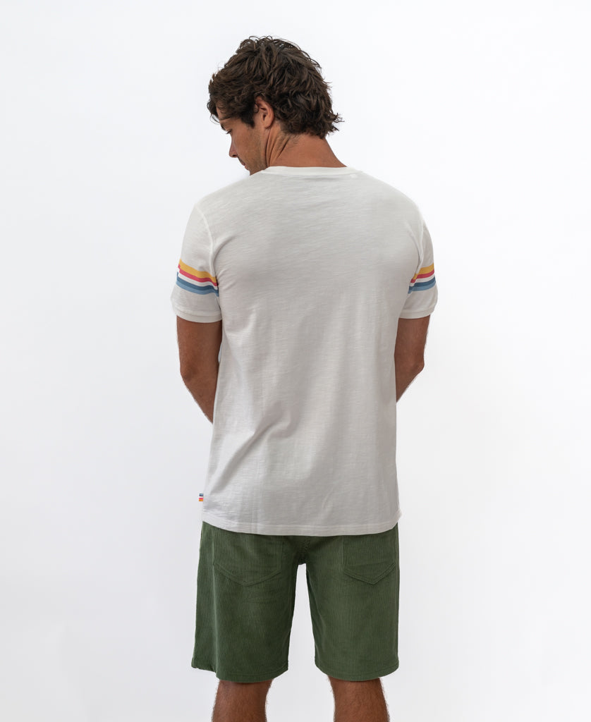 Golden Breed GoJo Ringer Tee | Off White - T-Shirts