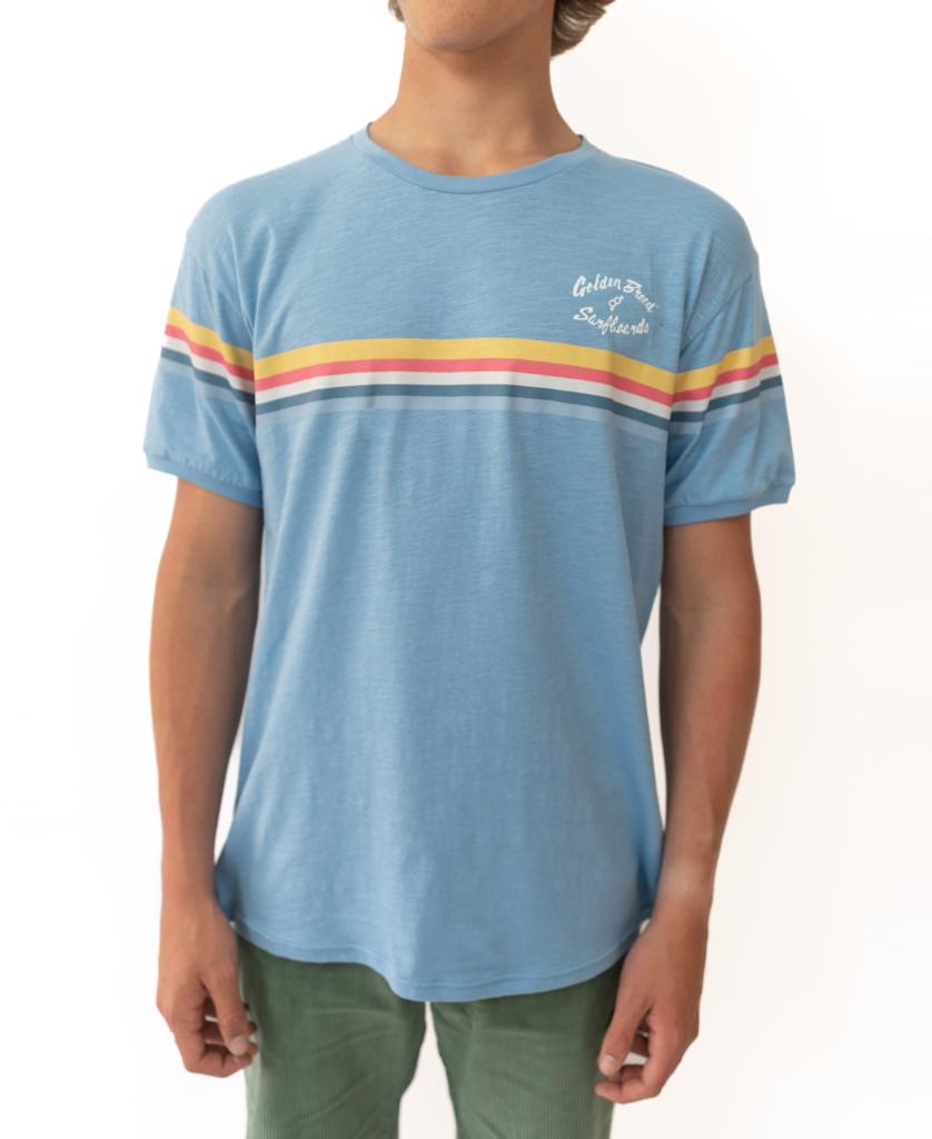 GoJo Ringer Tee | Azure Blue