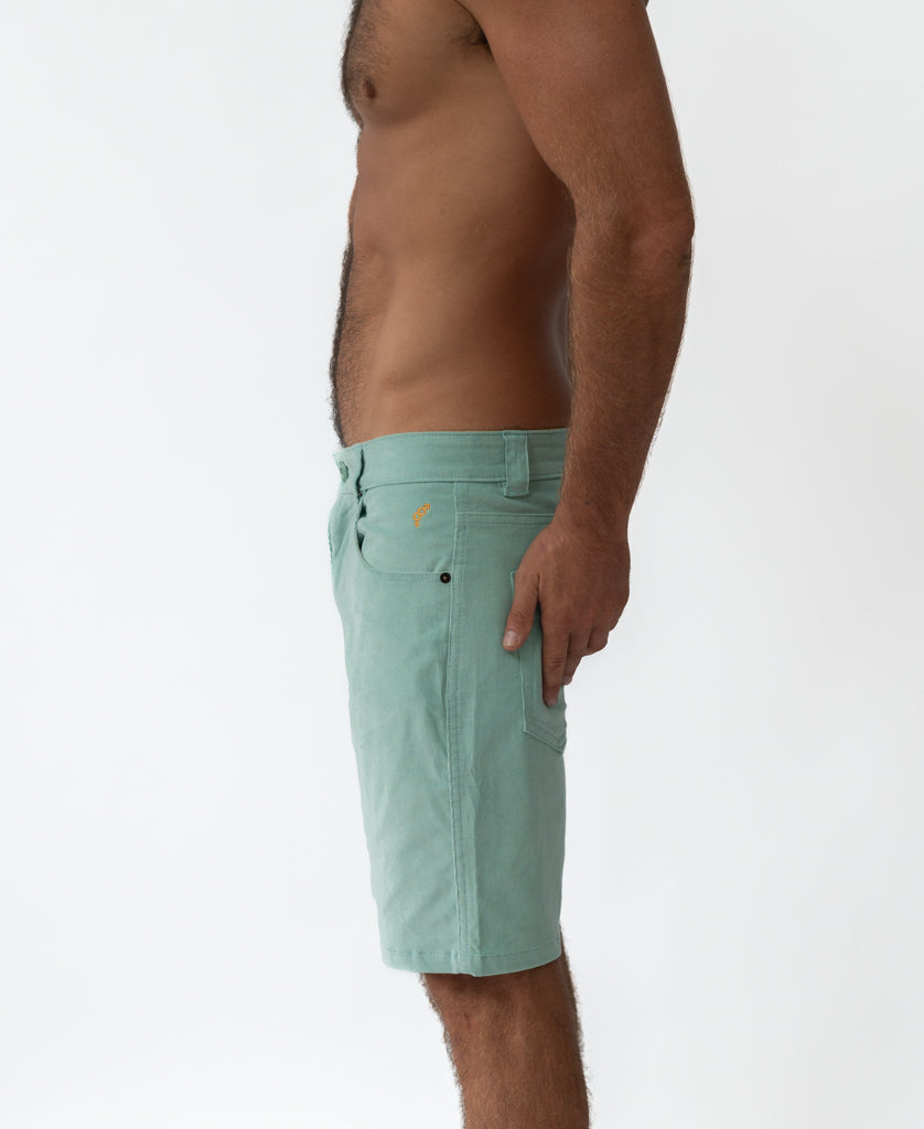 Golden Breed Hercules Cord Short | Wash Fern - Shorts