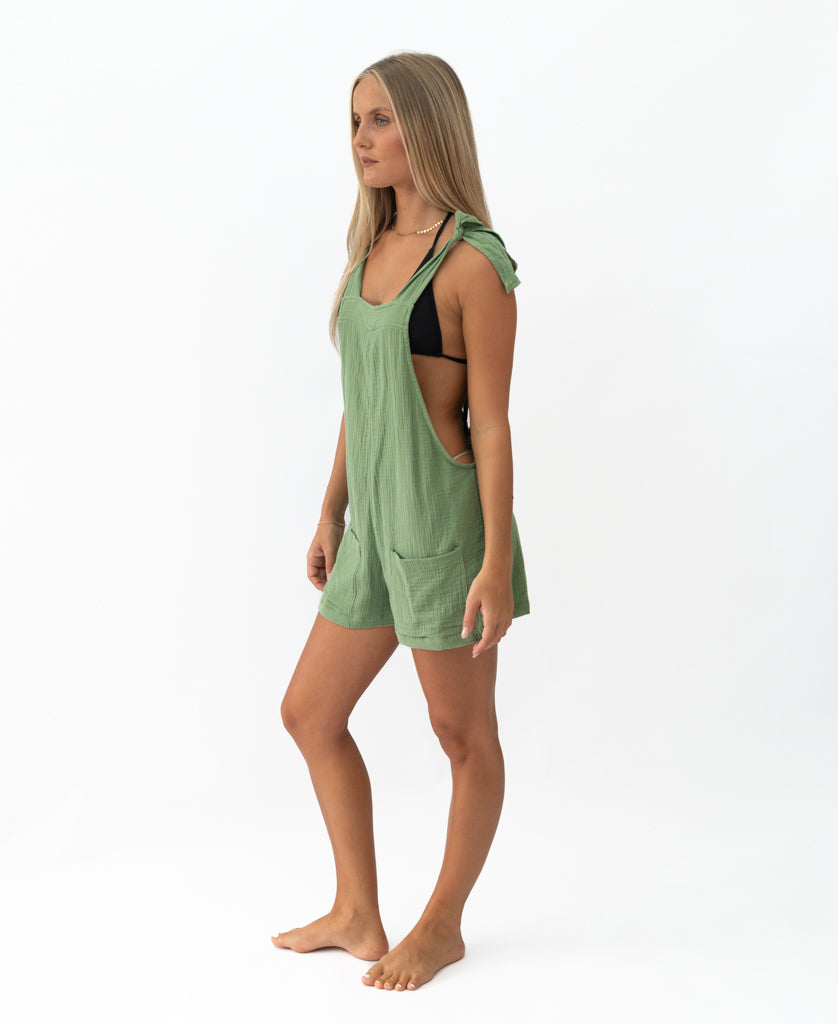 Golden Breed Jasmin Playsuit | Moss - One-Pieces