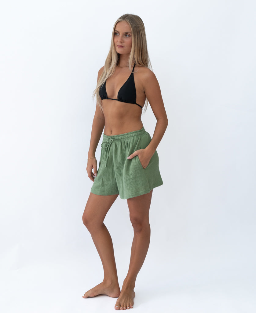 Golden Breed Kai Short | Moss - Shorts