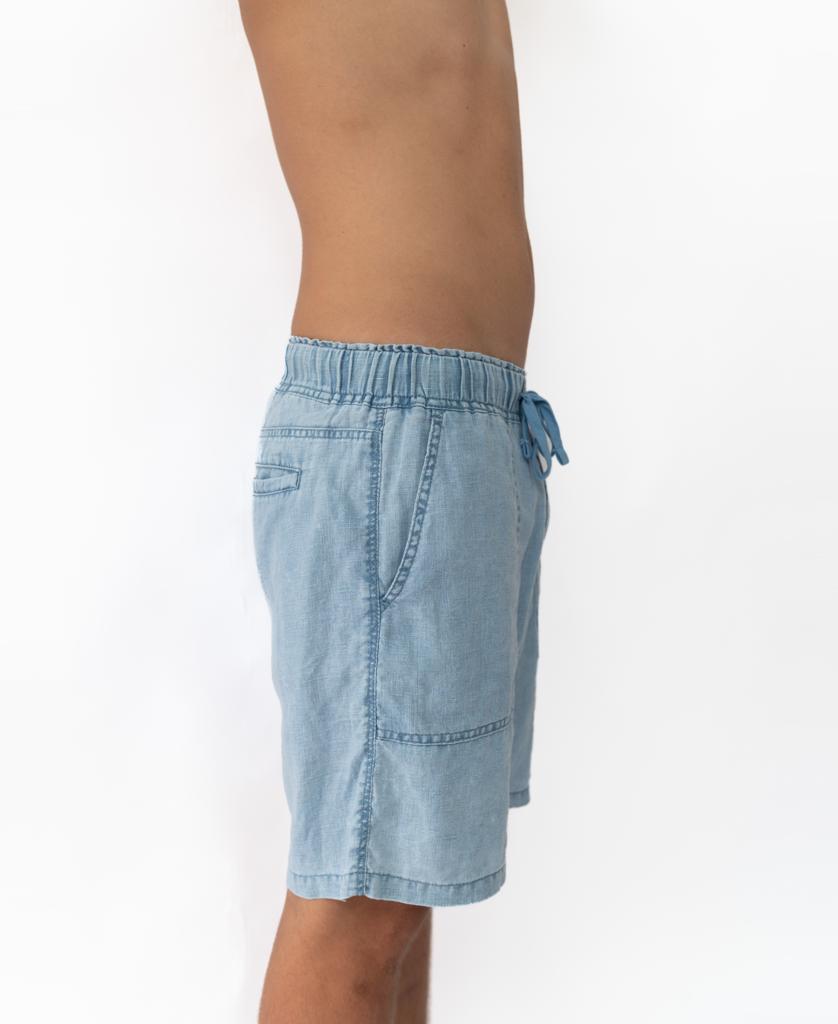 Linen Short | Blue