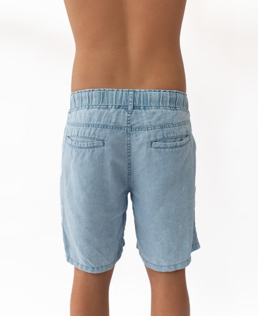 Linen Short | Blue